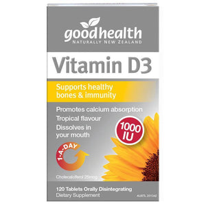Good Health Vitamin D3 1000IU.