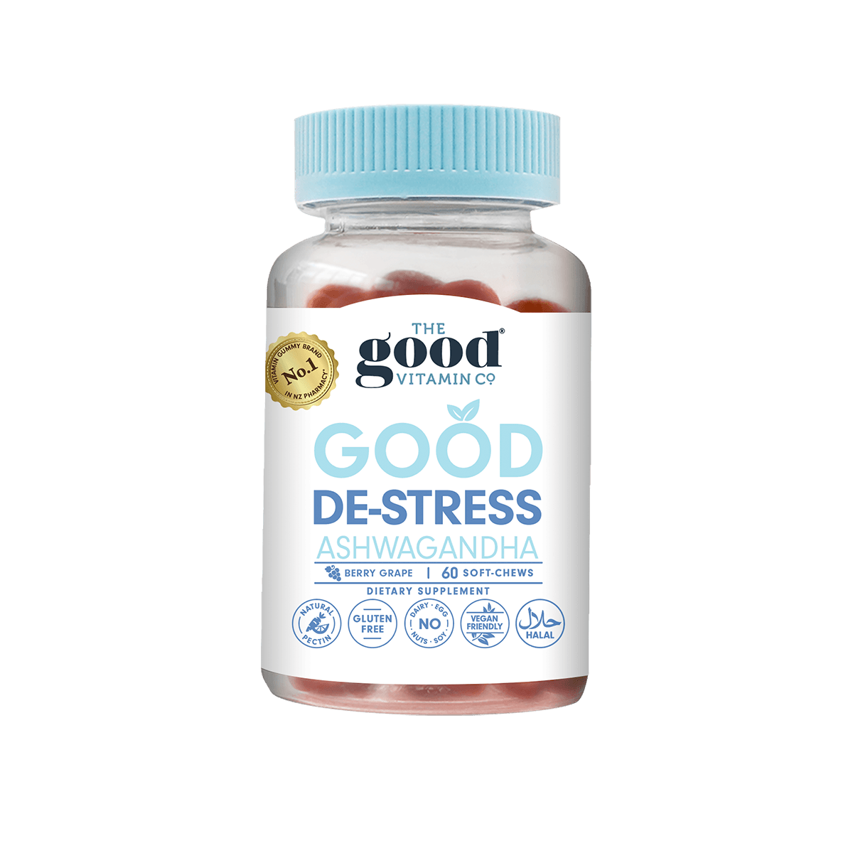 The Good Vitamin CO. Good De-Stress Ashwagandha 60 Soft-Chews.