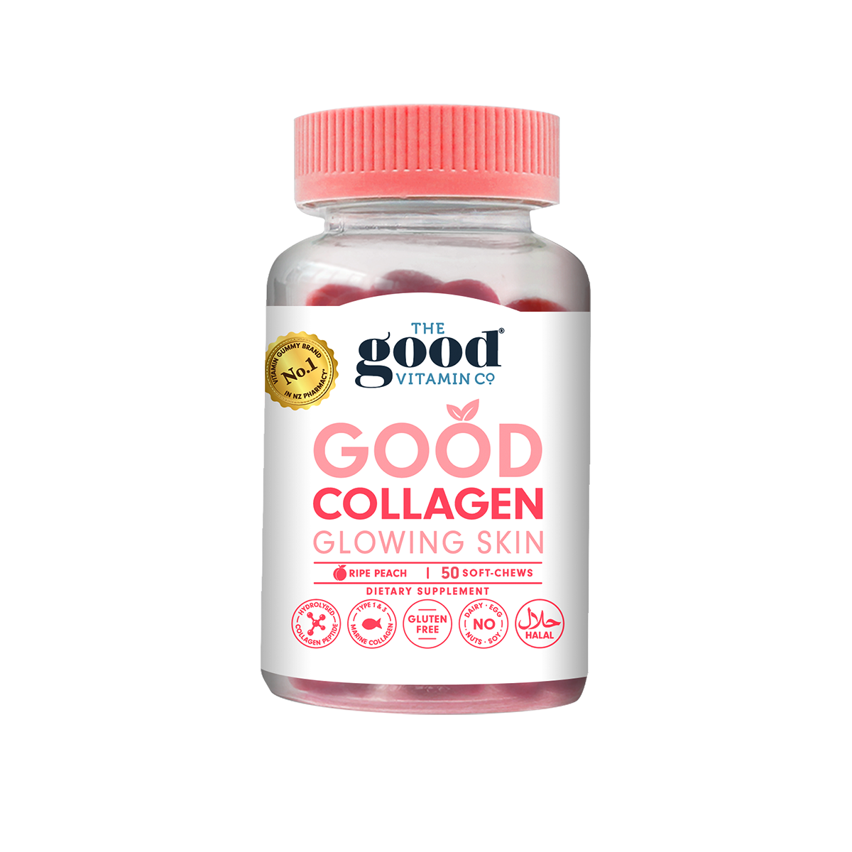 The Good Vitamin CO. Good Collagen Glowing Skin 50 Soft-Chews.