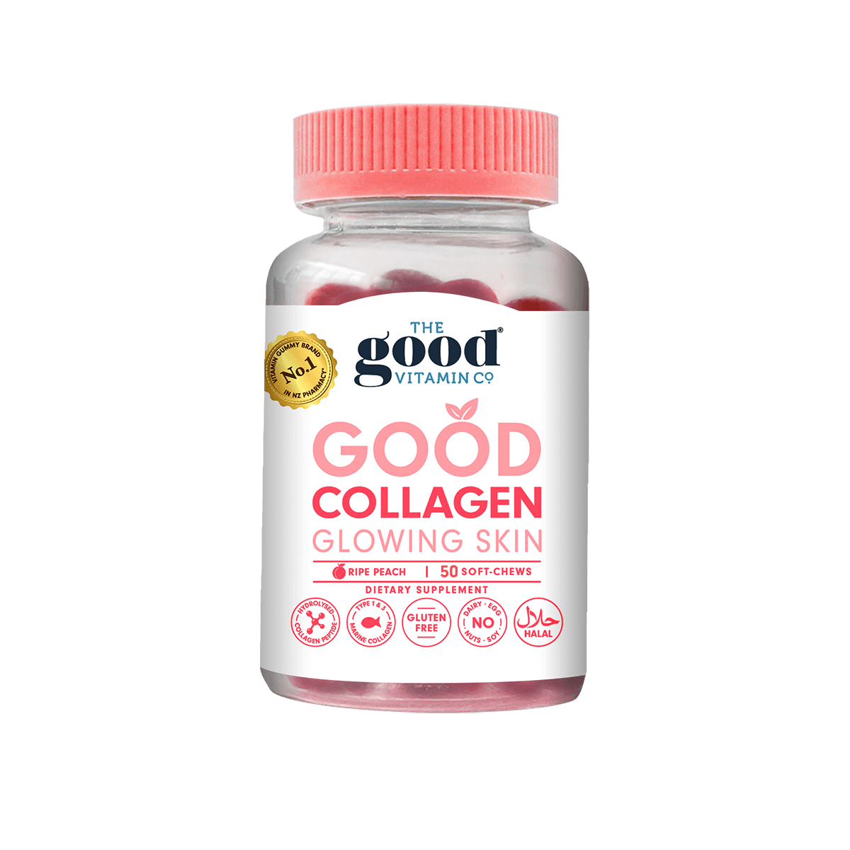 The Good Vitamin CO. Good Collagen Glowing Skin 50 Soft-Chews.