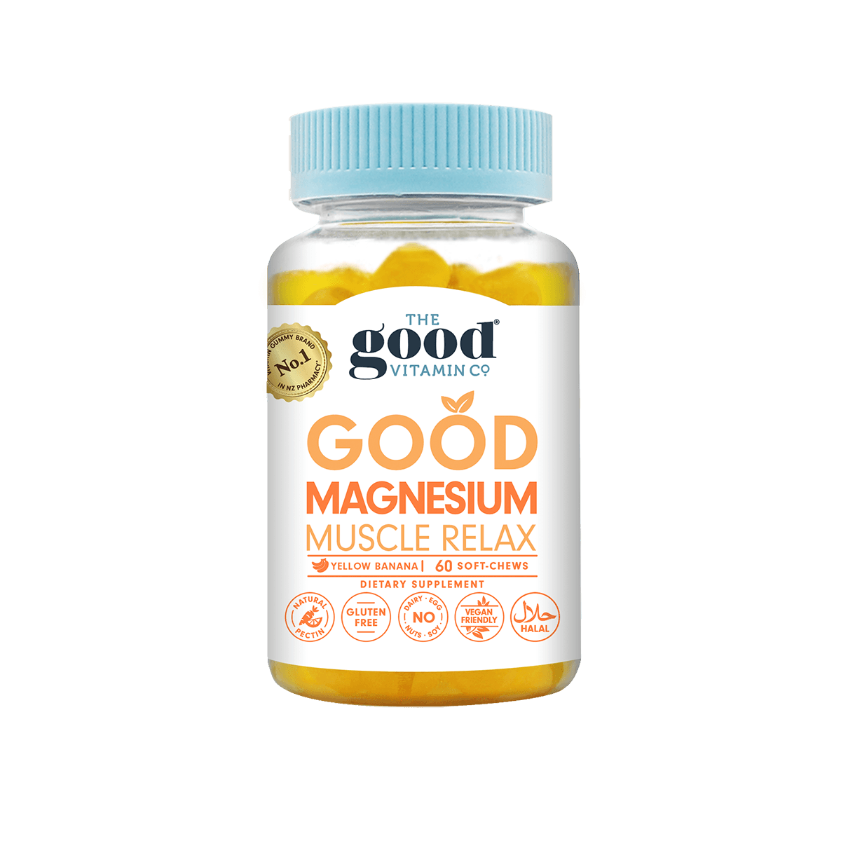 The Good Vitamin CO. Good Magnesium Muscle Relax 60 Soft-Chews.