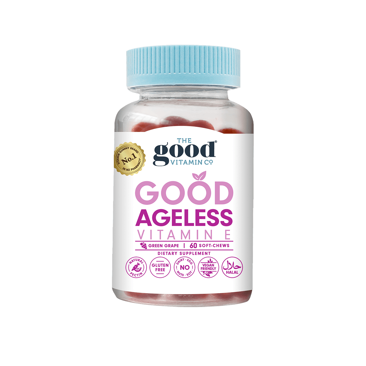 The Good Vitamin CO. Good Ageless Vitamin E 60 Soft-Chews.