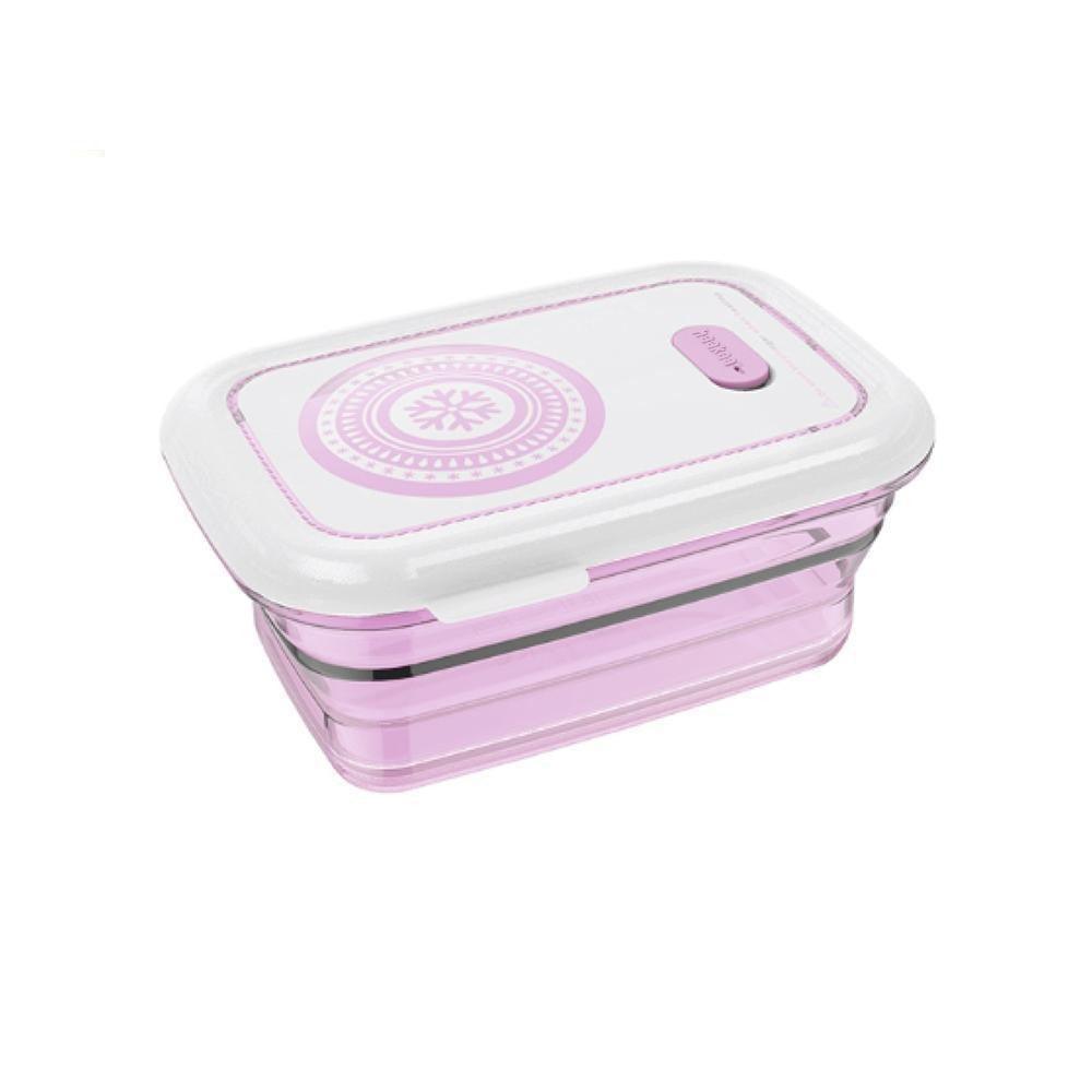 Haakaa Silicone Collapsible Food Storage Container 1160ml - Pink,