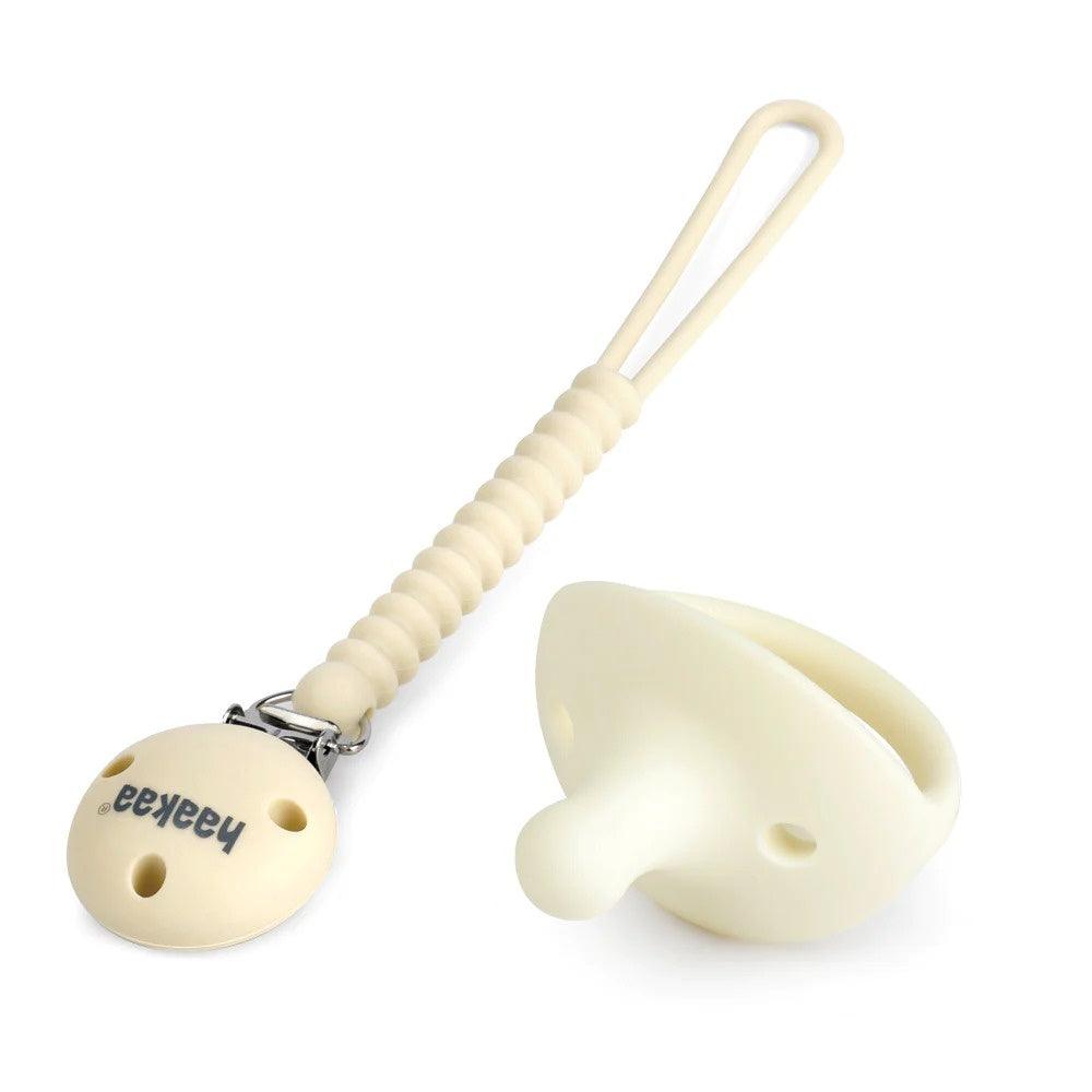 Haakaa Silicone Flexi-Dummy and Round Holder Set, General,Haakaa