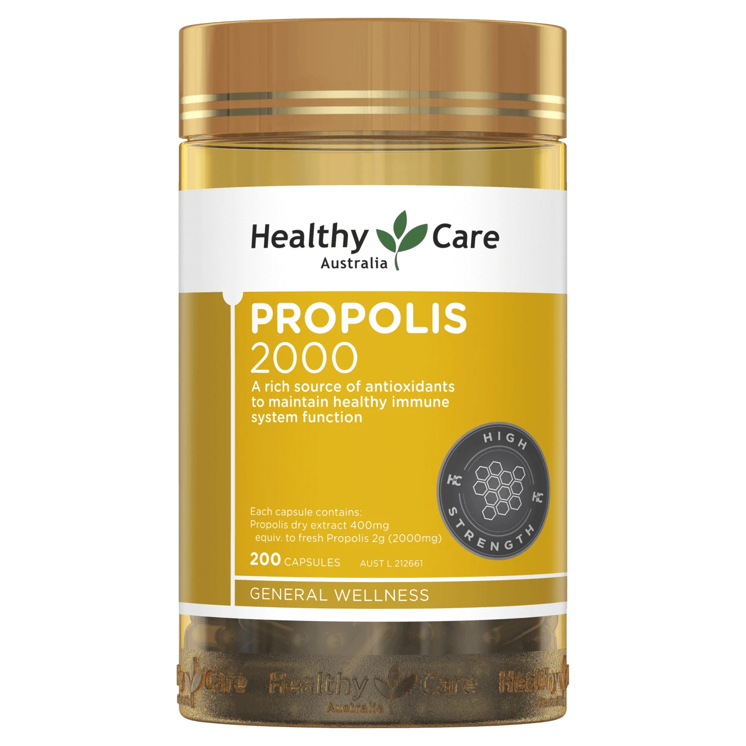 Healthy Care Propolis 2000mg 200 Capsules, Propolis