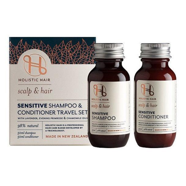 Holistic Hair Sensitive Travel Set - Sensitive Shampoo 50mlx1 + Sensitive Conditioner 50mlx1, Hair Shampoo