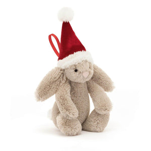 Jellycat Bashful Christmas Bunny Decoration Plush Toys OCARE NZ