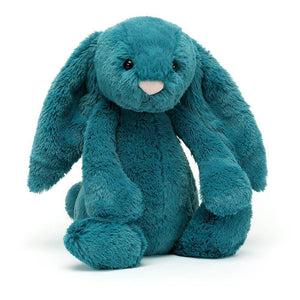 Jellycat Bashful Mineral Blue Bunny Medium - H31 X W12 CM, Plush Toys, OCARE NZ