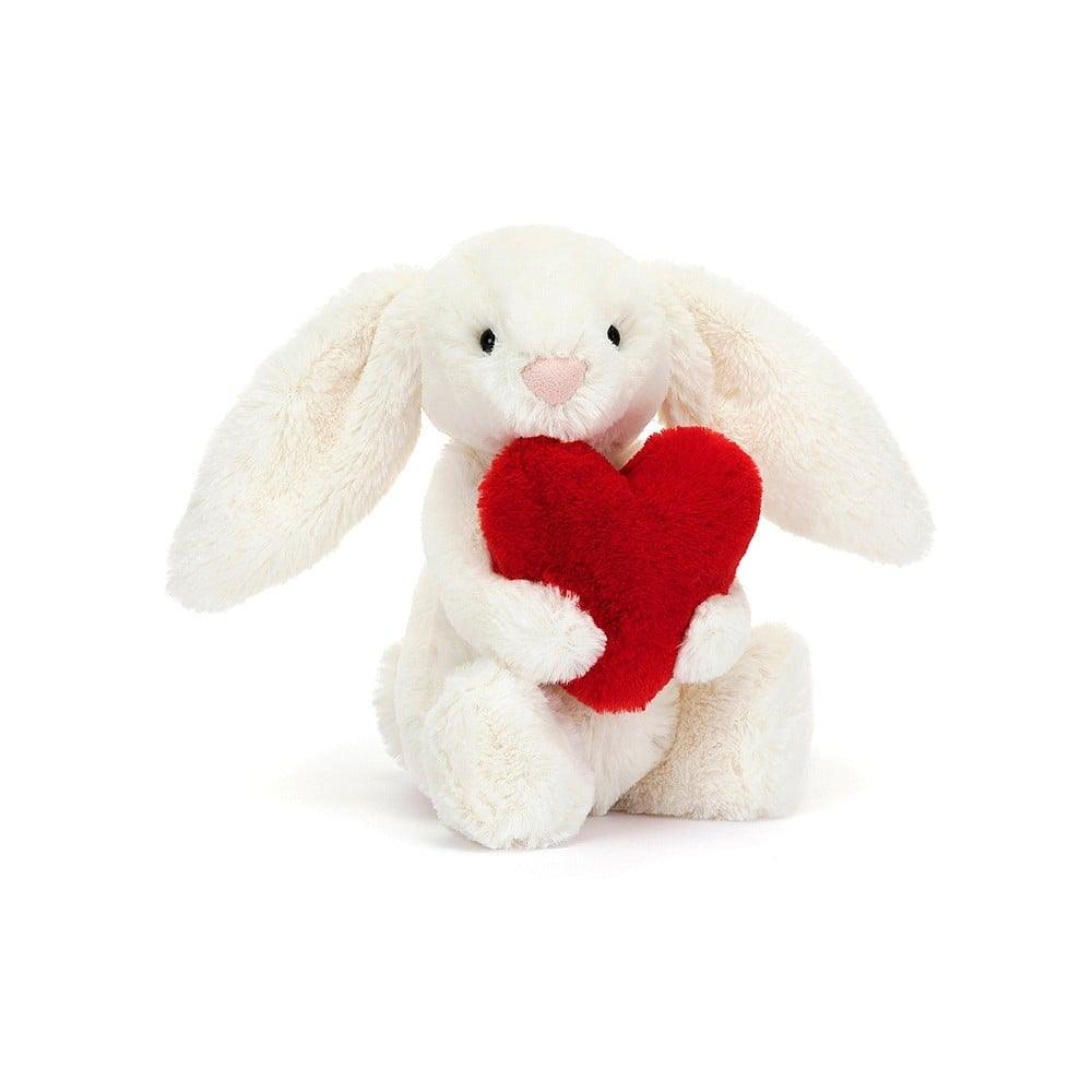Jellycat Bashful Red Love Heart Bunny Jellycat OCARE NZ