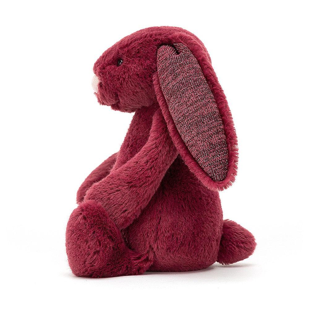 Jellycat Bashful Sparkly Cassis Bunny Small - H18 X W9 CM, Plush Toys, OCARE NZ