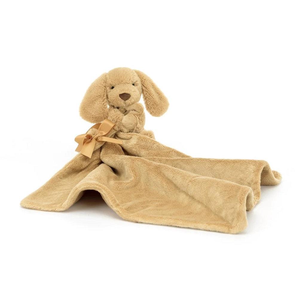Jellycat BashfulĀ ToffeeĀ PuppyĀ Soother One Size 34x34 CM Plush Toys OCARE NZ
