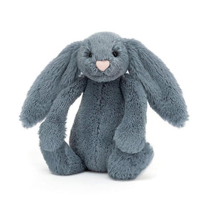 Jellycat Bashful Dusky Blue Bunny Small - H18 X W9 CM, Plush Toys, OCARE NZ