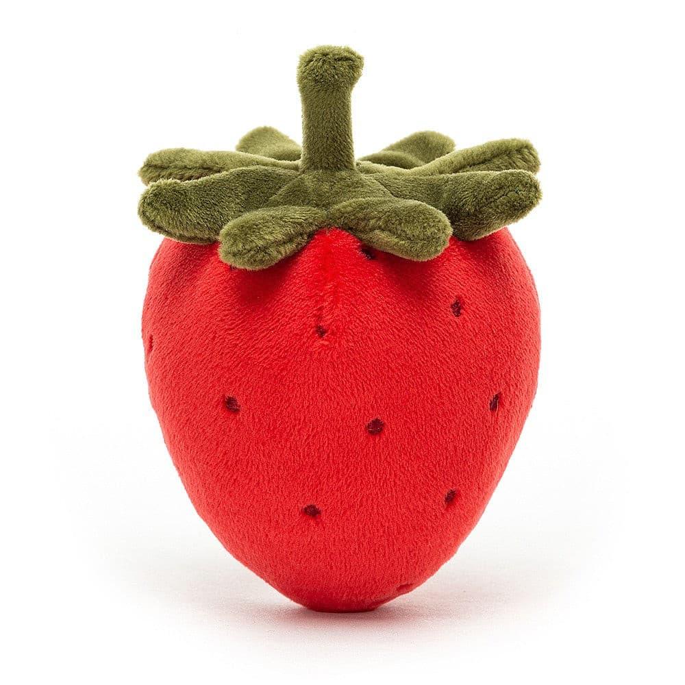 Jellycat Fabulous Fruit Strawberry One Size - H8 X W7 CM, Plush Toys, OCARE NZ