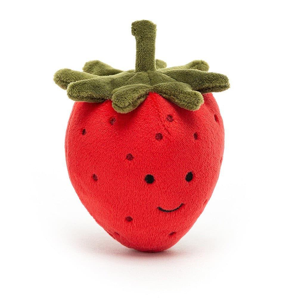 Jellycat Fabulous Fruit Strawberry One Size - H8 X W7 CM, Plush Toys, OCARE NZ