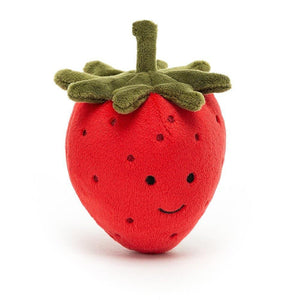 Jellycat Fabulous Fruit Strawberry One Size - H8 X W7 CM, Plush Toys, OCARE NZ