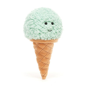 Jellycat Irresistible Ice Cream Mint One Size - H18 X W8 CM, Plush Toys, OCARE NZ