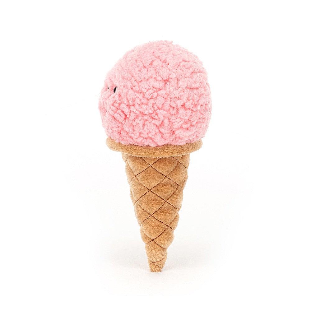 Jellycat Irresistible Ice Cream Strawberry One Size - H18 X W8 CM, Plush Toys, OCARE NZ