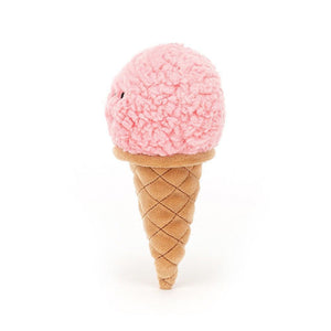 Jellycat Irresistible Ice Cream Strawberry One Size - H18 X W8 CM, Plush Toys, OCARE NZ