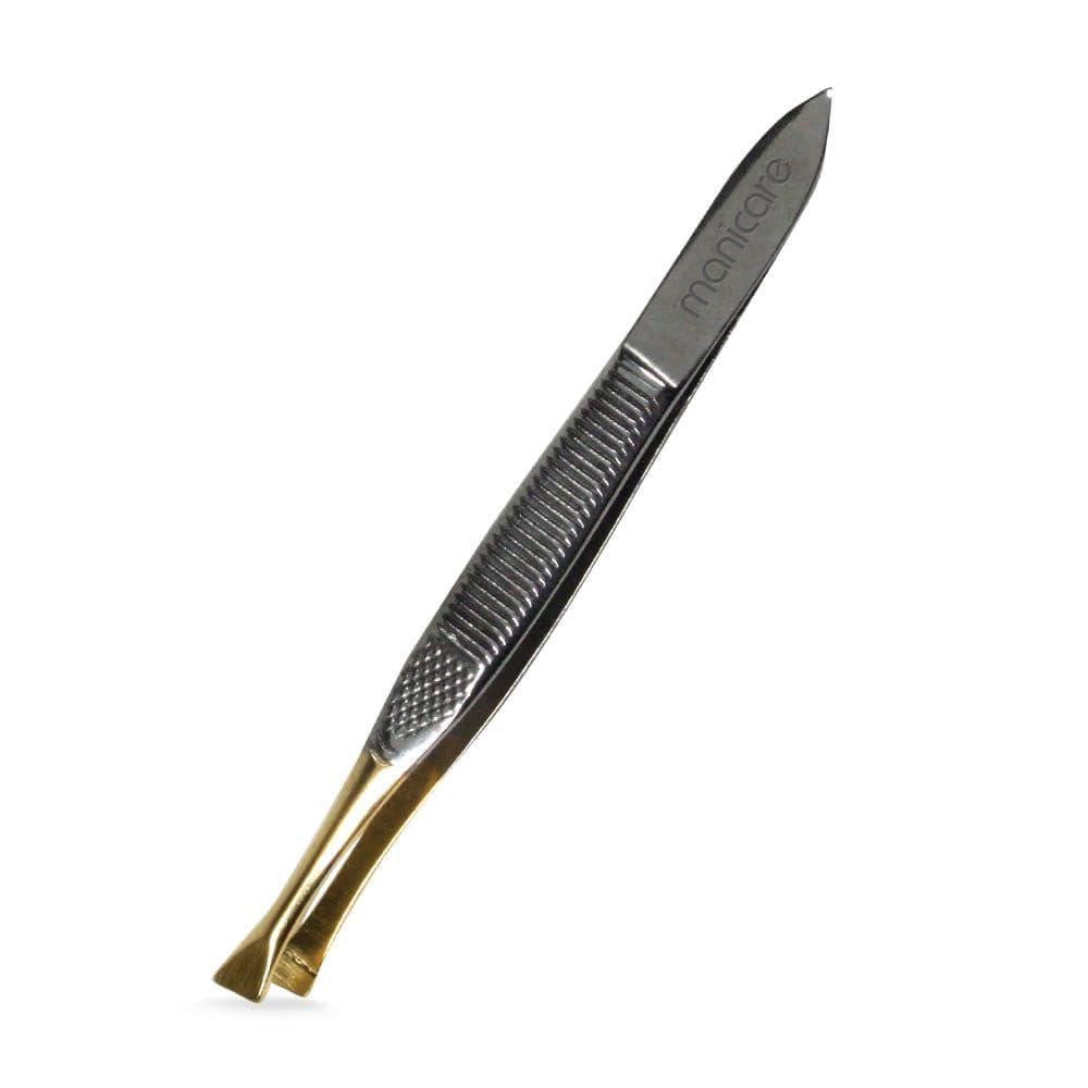 Manicare Slant Tweezers Gold Tipped, General