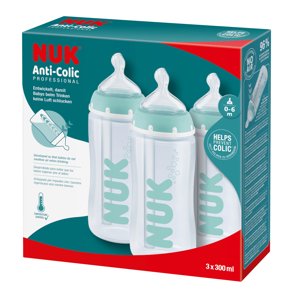 NUK Anti-Colic Professional Baby Bottle With Temperature Control, General