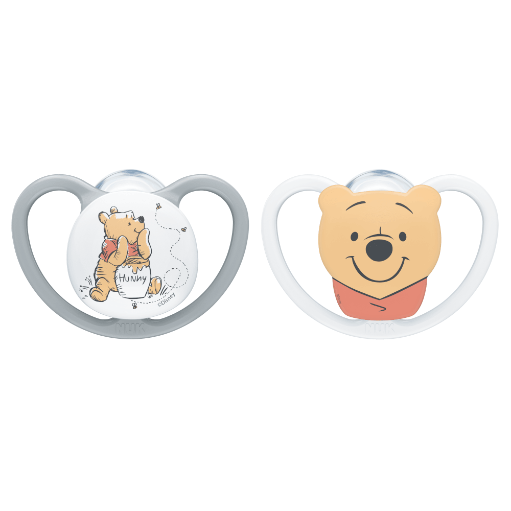 NUK Disney Winnie the Pooh Space Silicone Soother Twin Pack, General