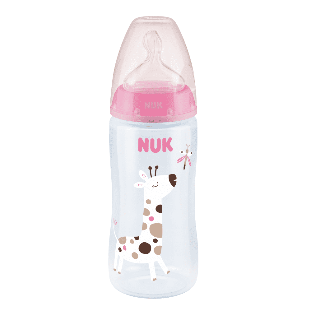 NUK First Choice Plus Baby Bottle With Temperature Control 300ml 0-6 Months.