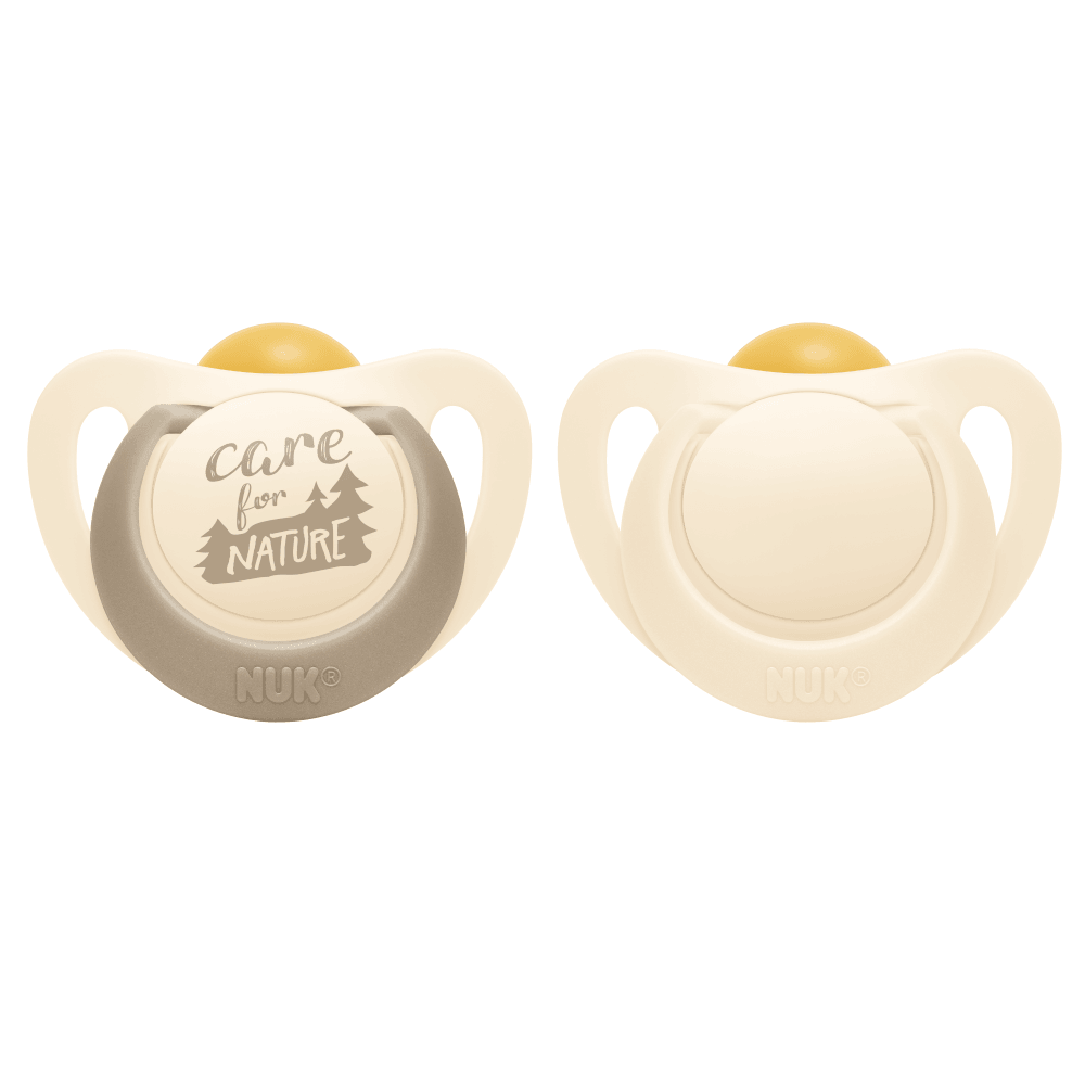 NUK For Nature Latex Natural Rubber 18-36 Months Soother Twin Pack, General