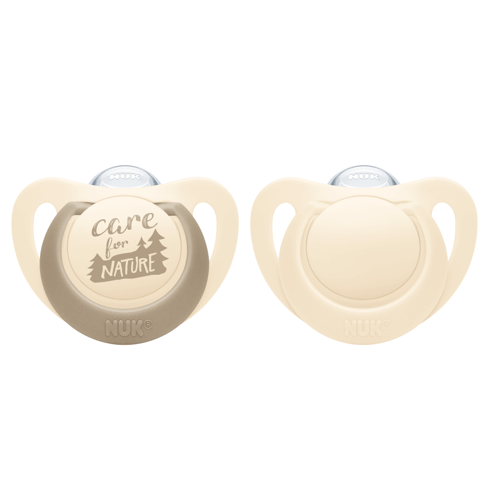 NUK For Nature Silicone 6-18 Months Soother Twin Pack, General