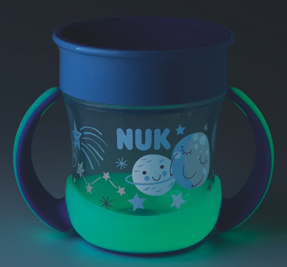 NUK Mini Magic Cup Night 160ml With Drinking Rim And Lid.