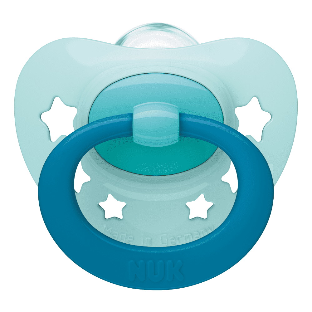 NUK Signature Silicone Soother 0-6 Months Single Pack - Random Pattern.