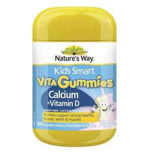 Nature's Way Kids Smart Vita Calcium+Vit D Gummies, Calcium