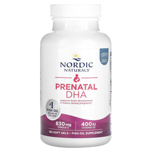 Nordic Naturals Prenatal DHA 180 Soft Gels, General
