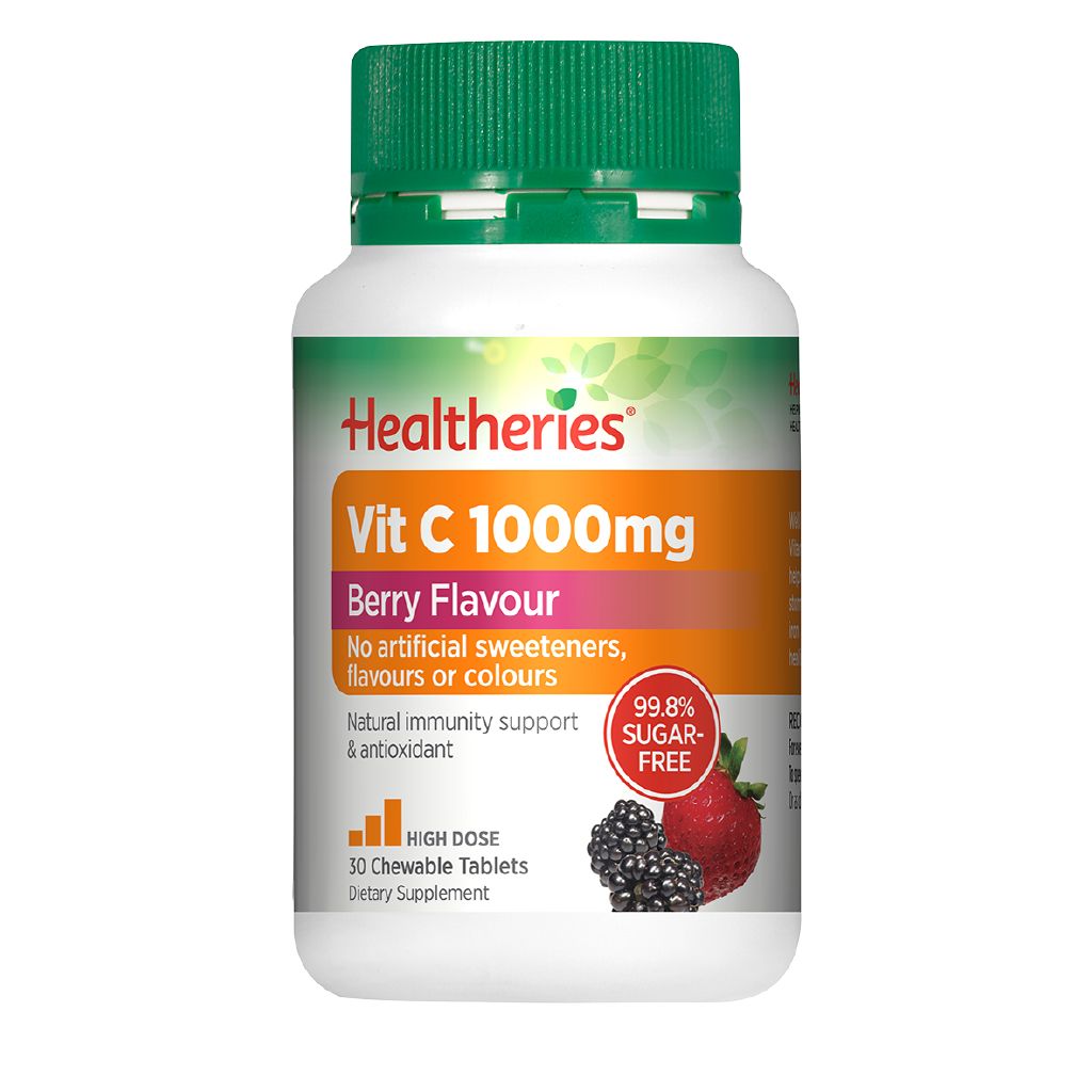 Healtheries Vitamin C 1000 Berry Flavour 30s Ocare Health&Beauty
