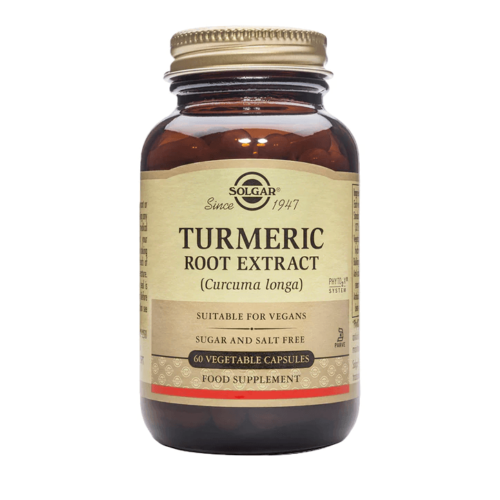 Solgar Standardized Turmeric Root Extract 60 Vegetable Capsules, Turmeric