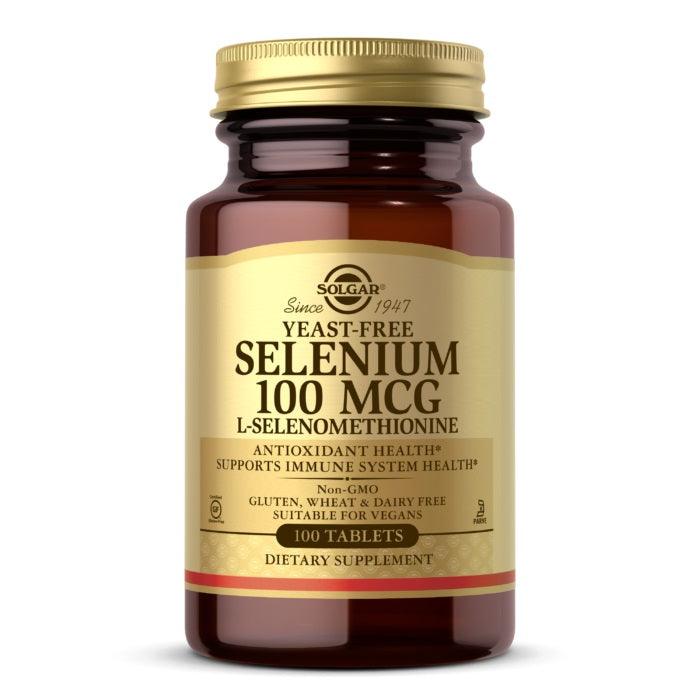 Solgar Yeast-Free Selenium 100ug 100 Tablets, Selenium