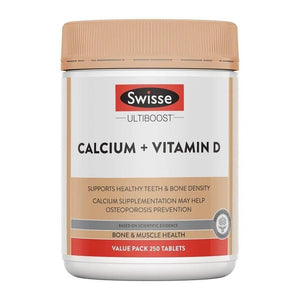 Swisse Ultiboost Calcium + Vitamin D.