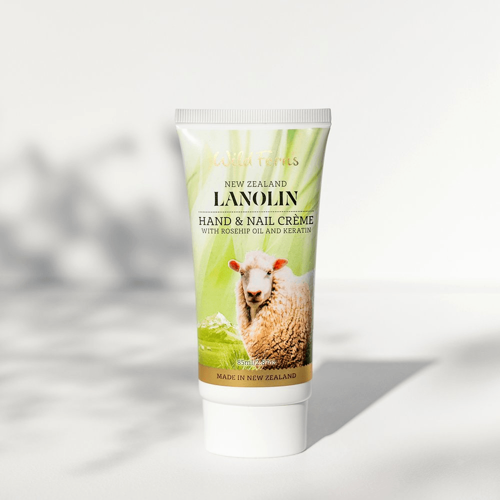 Wild Ferns Lanolin Hand and Nail Crème with Rose Hip and Keratin 85ml