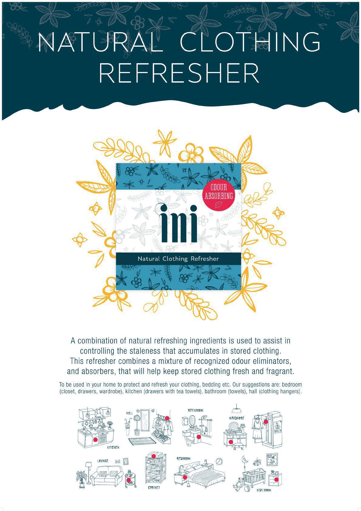 Ini Natural Clothing Refresher 60g - Clearance, image 2