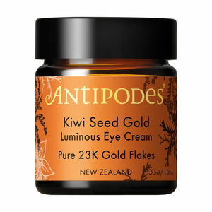 Antipodes Kiwi Seed Gold Luminous Eye Cream 30ml, Eye Cream, OCARE NZ