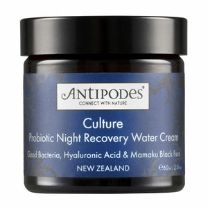 Antipodes Culture Probiotic Night Recovery Water Cream 60ml, Night Creams, OCARE NZ