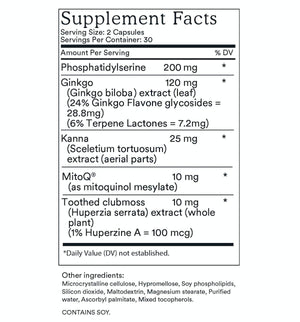 MitoQ Brain 60 Vege Capsules, General