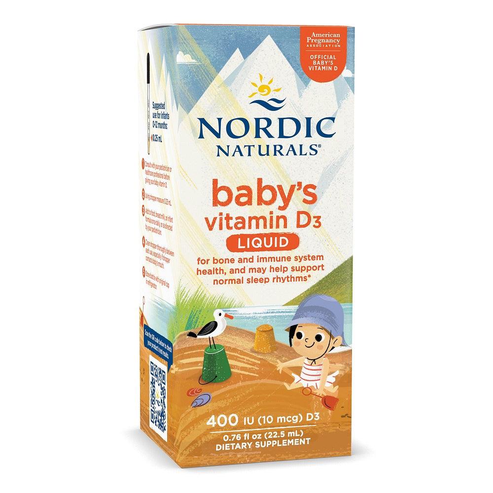 Nordic Naturals Baby's Vitamin D3 Liquid, Vitamin D