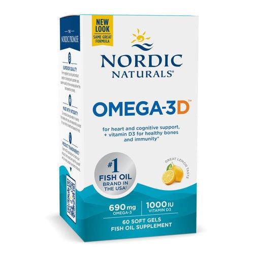 Nordic Naturals Fish Oil Omega-3D - Lemon, Fish Oil