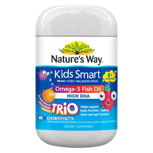 Nature's Way Kids Smart Omega-3 Fish Oil Burstlet Trio, Fish Oil