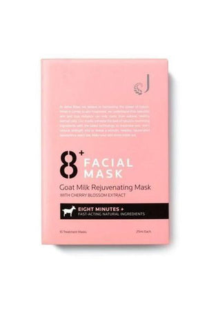 Jema Rose-8+ Minute Goat Milk Rejuvenating Mask With Cherry Blossom Extract 10x25ml, Masks