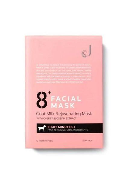 Jema Rose-8+ Minute Goat Milk Rejuvenating Mask With Cherry Blossom Extract 10x25ml, Masks