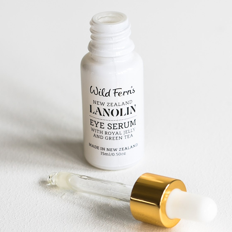 Wild Ferns New Zealand Lanolin Eye Serum with Royal Jelly andreen Tea15ml.