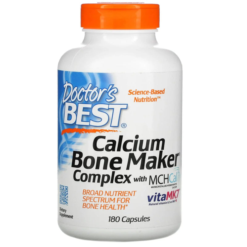Doctor's Best Calcium Bone Maker Complex With MCH-Cal™ and VitaMK7 180 Capsules.
