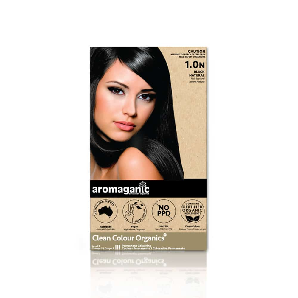 Aromaganic Hair Dye 1.0N Black – Natural, Hair Dye, OCARE NZ