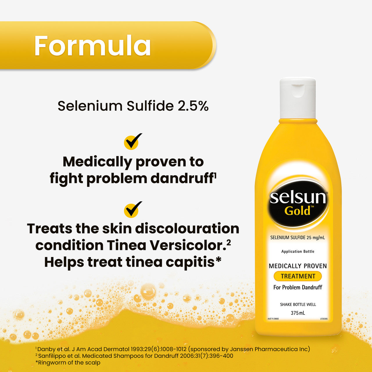 Selsun Gold Dandruff Treatment Shampoo 375ml